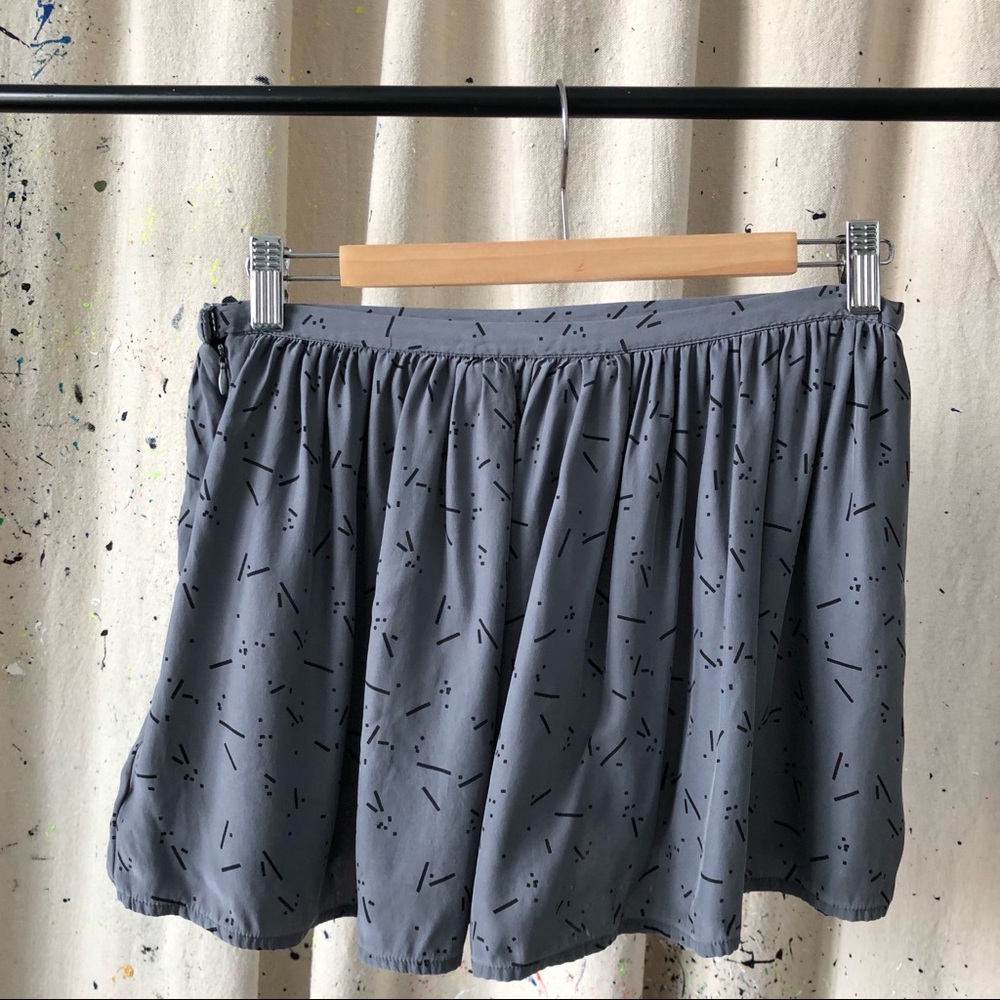 Silk shorts with pockets.